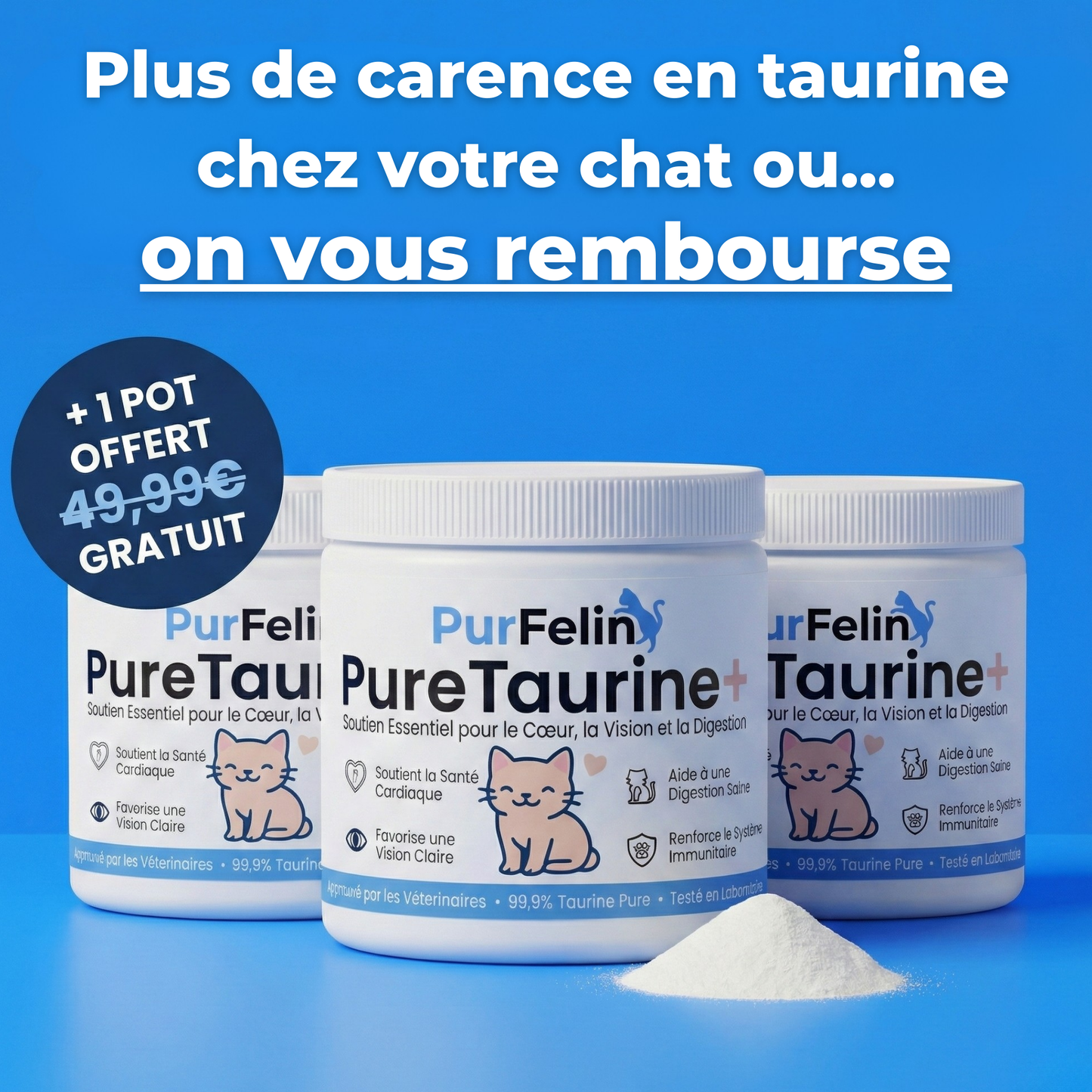 PureTaurine+ - N°1 Recommandé par les Vétérinaires
